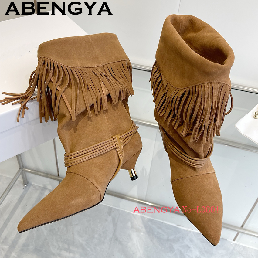 Suede Leather Edge Tassel Desi - огляд і ціна Ethnic And Fashion