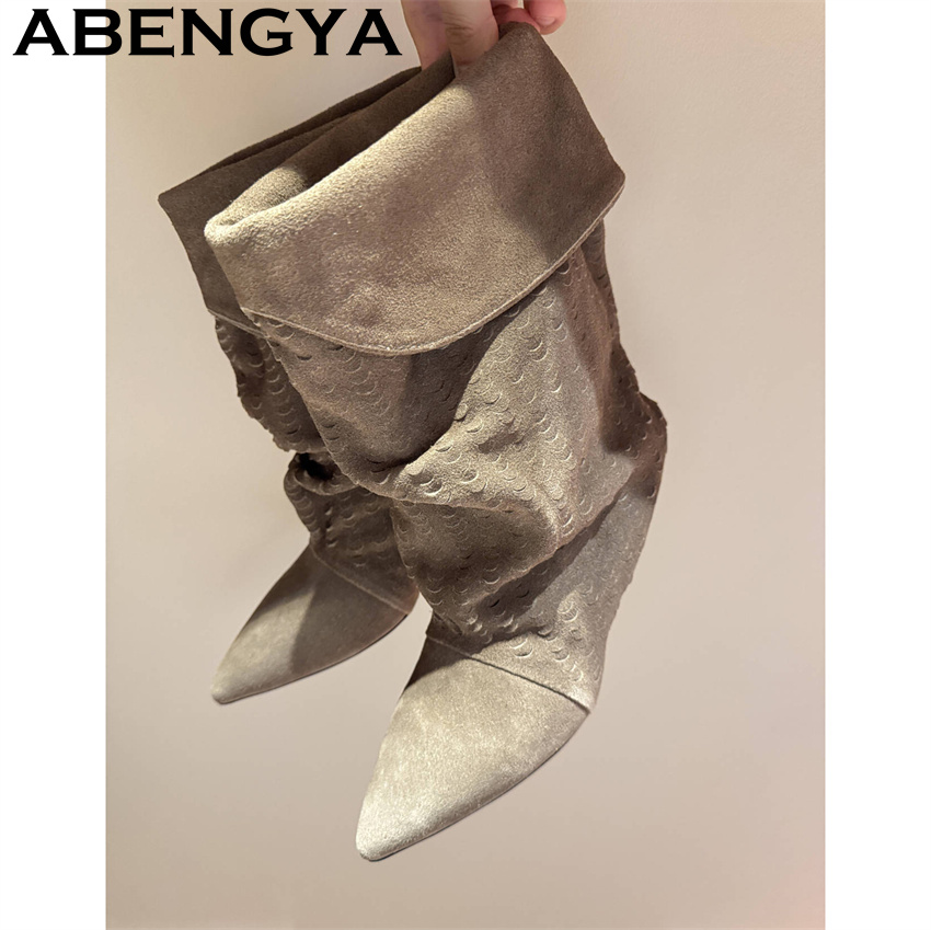Women's Mid Calf Short Boots 2 - огляд і ціна Ethnic And Fashion