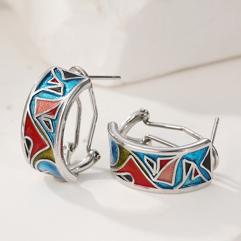 Ethnic Silver Color Enamel Hoo - огляд і ціна Ethnic Fashion Wear For Women